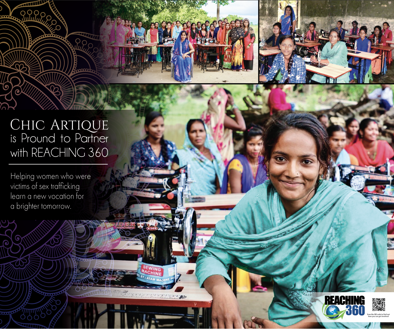 Design for Chic Artique Wall Vinyl Mural in Color