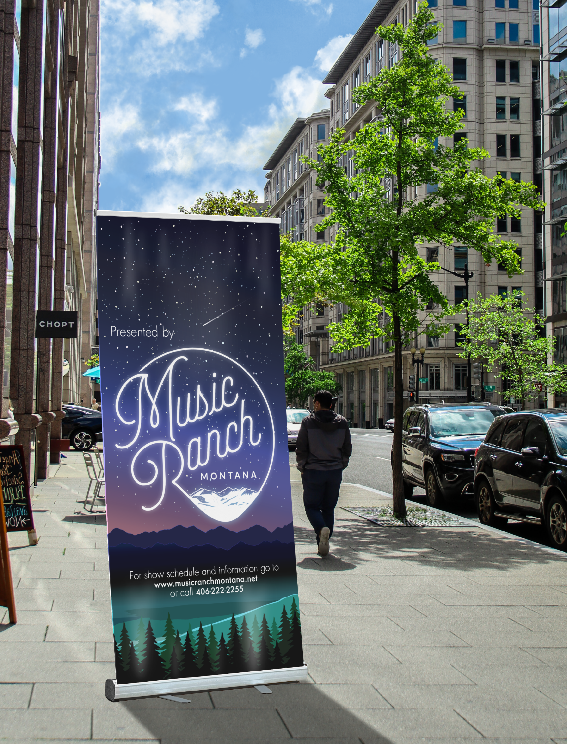 Music Ranch Montana Pop Up Banner