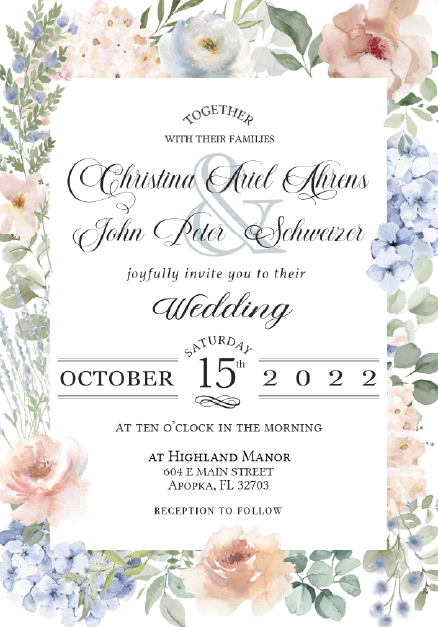 Design for a Wedding Invitation