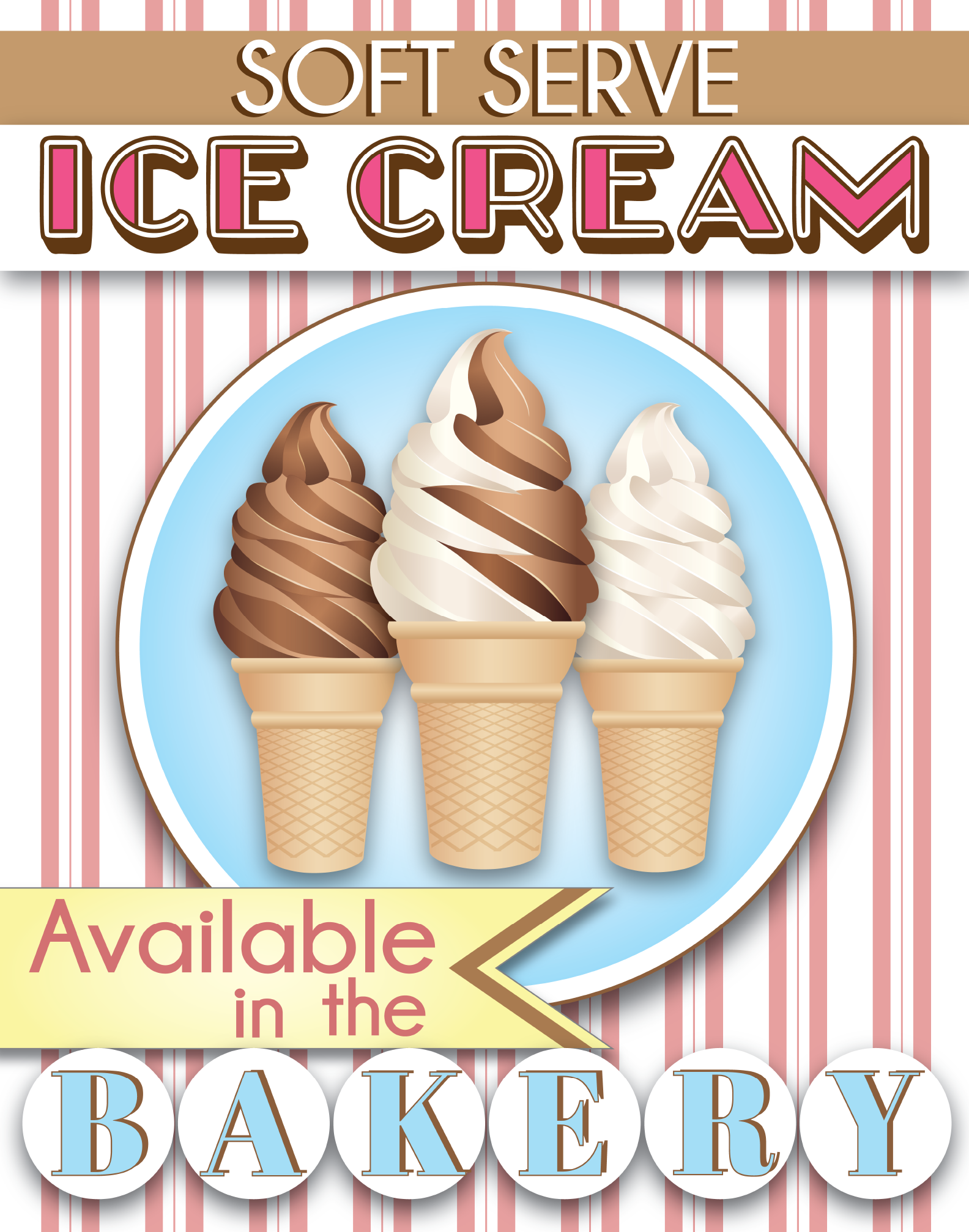 Design for an Ice Cream ad
