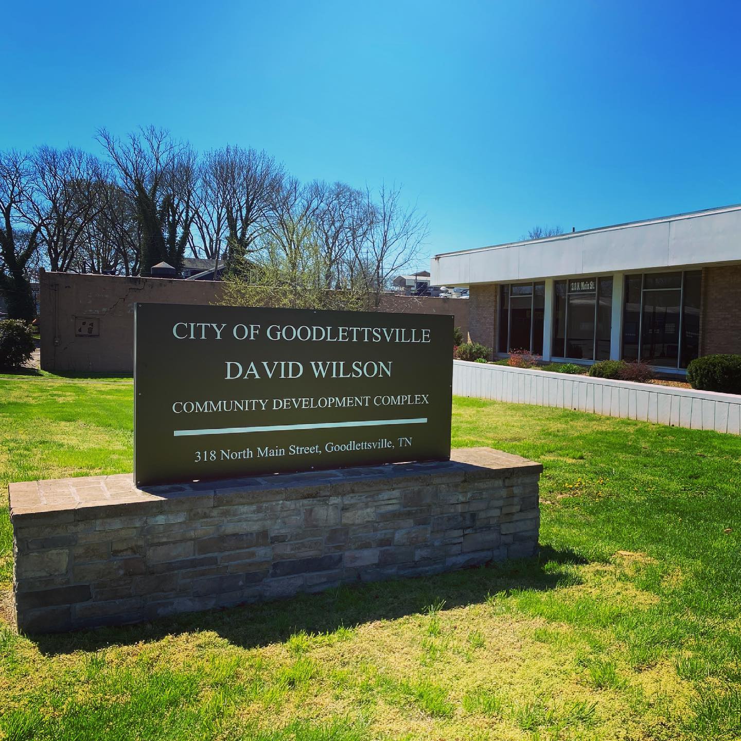 Monument Sign for David Wilson