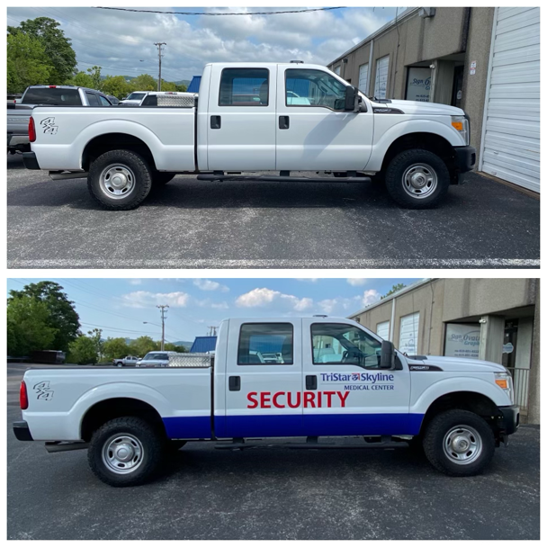 Vinyl Wrapped Ford Before and After